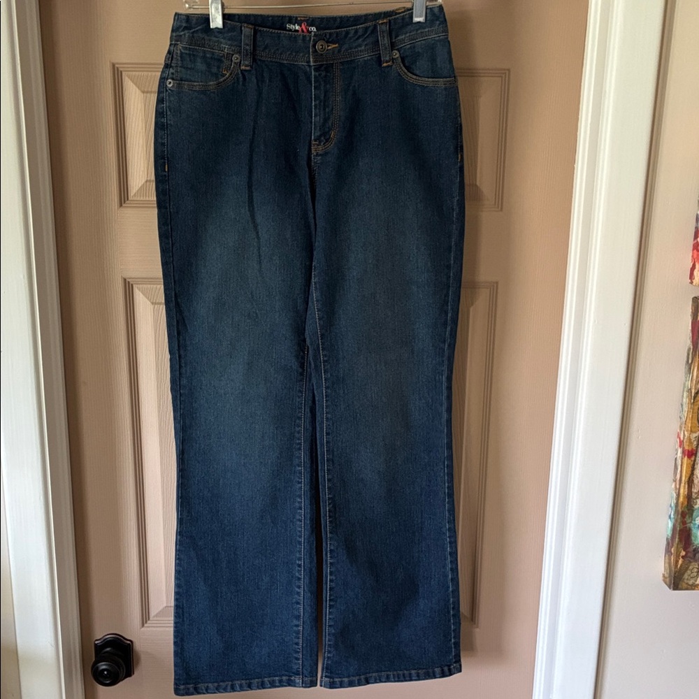 Style & Co. Dark Blue Straight Leg Jeans